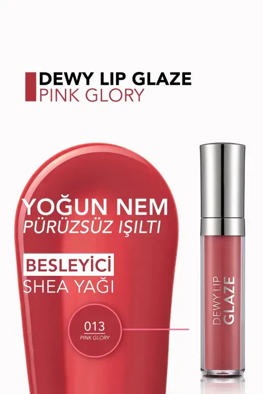 Nourishing Lip Gloss - Dewy Lip Glaze - 013 Pink Glory - 8682536068253 - 4