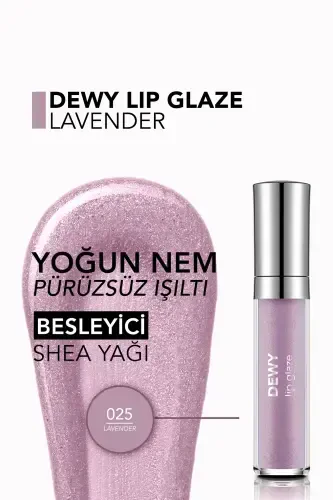 Nourishing Lip Gloss - Dewy Lip Glaze - 025 Lavende-8682536069465-LILA - 5