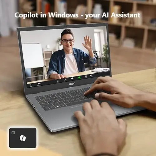 Ноутбук Acer Aspire Go 15 Slim | 15,6 дюйма Full HD IPS 1080P дисплей | Intel Core i3-N305 | Intel UHD Graphics | 8 ГБ LPDDR5 | 128 ГБ HD | Wi-Fi 6 | AI PC | Windows 11 Home в режиме S | AG15-31P-3947 - ACER (1)