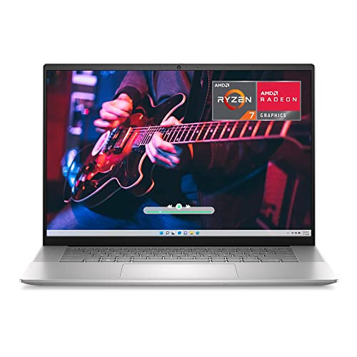 Ноутбук Dell Inspiron 16 5635 - AMD Ryzen 7-7730U, QHD 16 дюймов, 16 ГБ LPDDR4x ОЗУ, 1 ТБ SSD, AMD Radeon Graphics, Windows 11 Home, 1 год премиум-поддержки - платиновый серебристый - 2