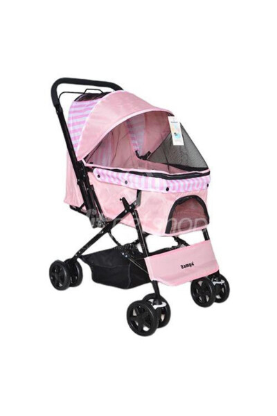 Nova Pet Stroller 52x76.5x95cm Pink - 6