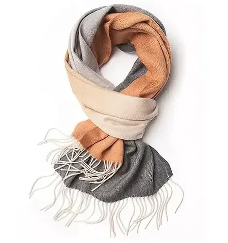 Novawo Wool Scarf Soft Warm Winter Scarf Ayollar va Unisex uchun o'rashlar - 1