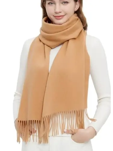 Novawo Wool Scarf Soft Warm Winter Scarves Wraps for Women and Unisex 