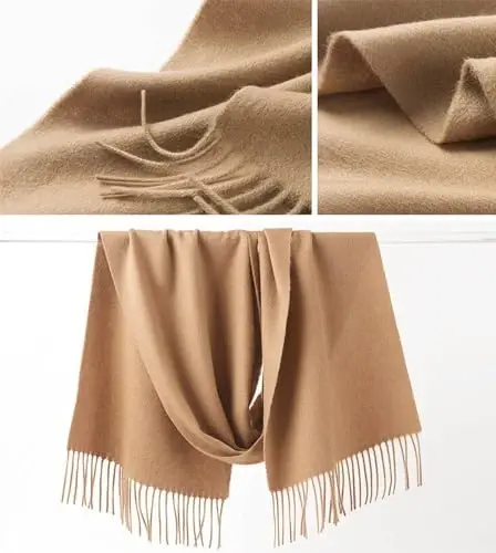 Novawo Wool Scarf Soft Warm Winter Scarves Wraps for Women and Unisex - 4
