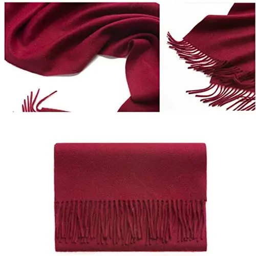 Novawo Wool Scarf Soft Warm Winter Scarves Wraps for Women and Unisex - 5