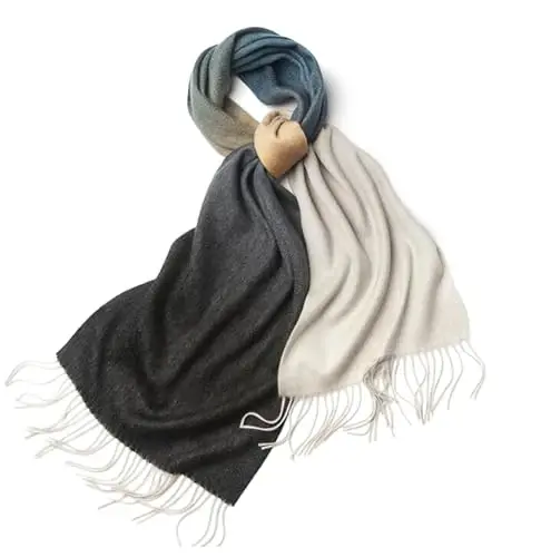 Novawo Wool Scarf Soft Warm Winter Scarves Wraps for Women and Unisex - 3