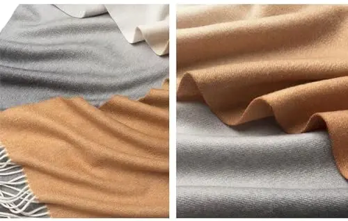 Novawo Wool Scarf Soft Warm Winter Scarves Wraps for Women and Unisex - 3