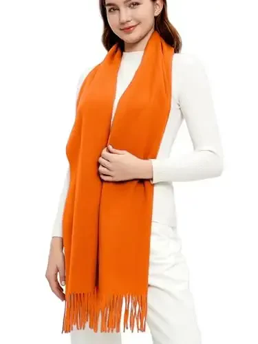Novawo Wool Scarf Soft Warm Winter Scarves Wraps for Women and Unisex - 3