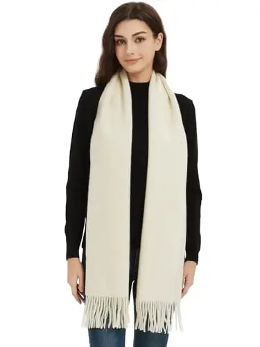 Novawo Wool Scarf Soft Warm Winter Scarves Wraps for Women and Unisex 
