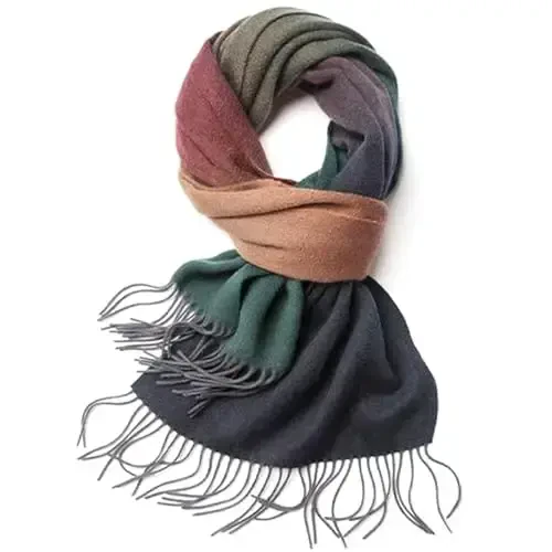 Novawo Wool Scarf Soft Warm Winter Scarves Wraps for Women and Unisex - 1