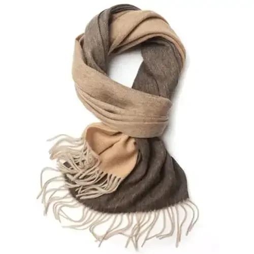 Novawo Wool Scarf Soft Warm Winter Scarves Wraps for Women and Unisex - 1