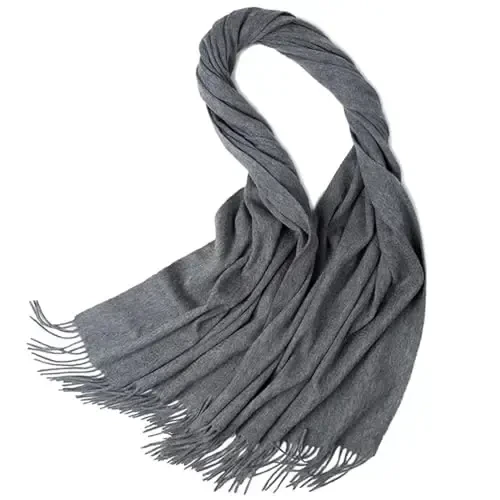 Novawo Wool Shawl Large Thick PasModazoneina Travel Blanket Scarf Winter Wraps for Women - 3