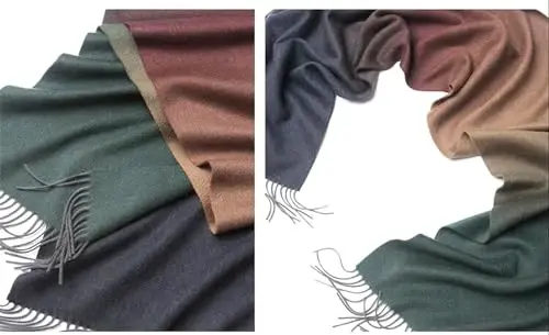 Novawo Wool Scarf Soft Warm Winter Scarves Wraps for Women and Unisex - 2