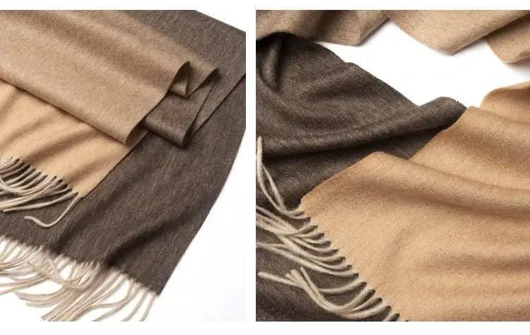 Novawo Wool Scarf Soft Warm Winter Scarves Wraps for Women and Unisex - 3