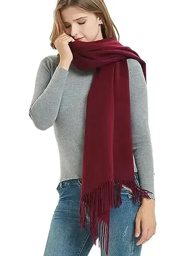 Novawo Wool Scarf Soft Warm Winter Scarves Wraps for Women and Unisex - MODAZONE
