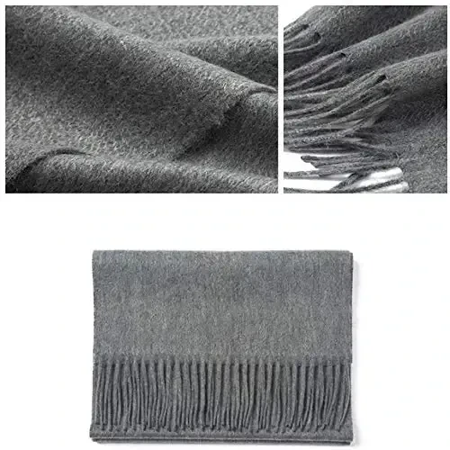 Novawo Wool Scarf Soft Warm Winter Scarves Wraps for Women and Unisex - 2