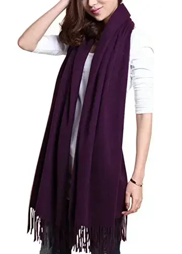 Novawo Wool Shawl Large Thick PasModazoneina Travel Blanket Scarf Winter Wraps for Women - MODAZONE (1)