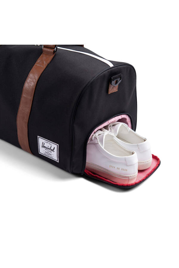 Novel Travel Bag with Separate Shoe Compartment - Fitness Bag - Cylinder Zippered Sports Bag - 31