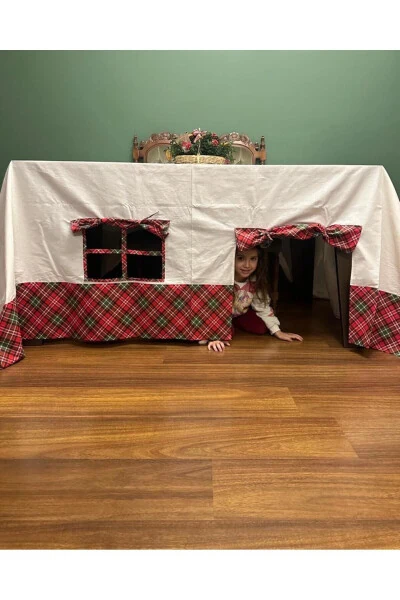 Новогодняя скатерть, детский игровой шатер, веселье, день рождения - TAKI BY EKİN
