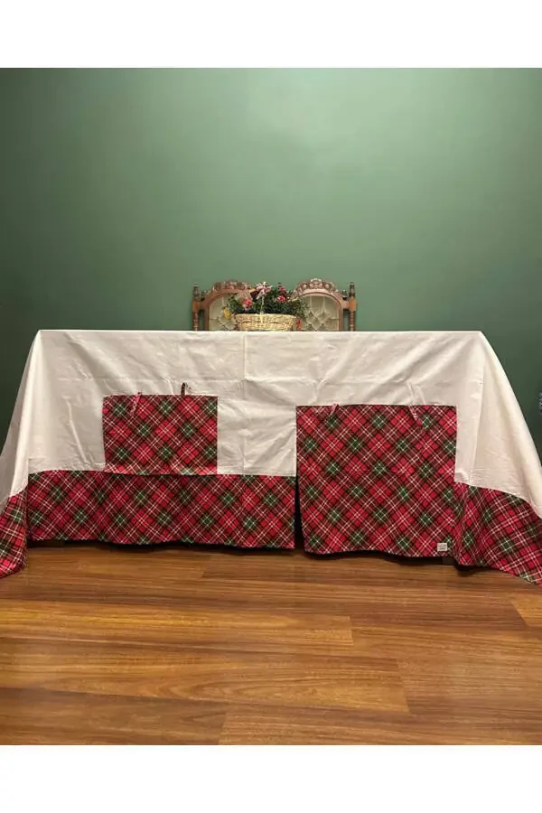 Новогодняя скатерть, детский игровой шатер, веселье, день рождения - 3