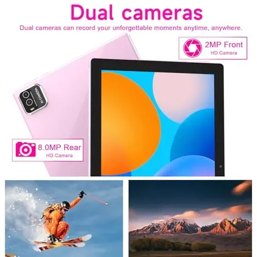 NOVOJOY Tablet 10 İnç Kılıf ve Kalemli Android Tabletler, Kapaklı Android 15 Tablet, 2MP+8MP Çift Kamera, 6000mAh Pil, 12GB RAM(4GB+8GB Genişletme), 64GB ROM, 5Gwifi-6, 10.1