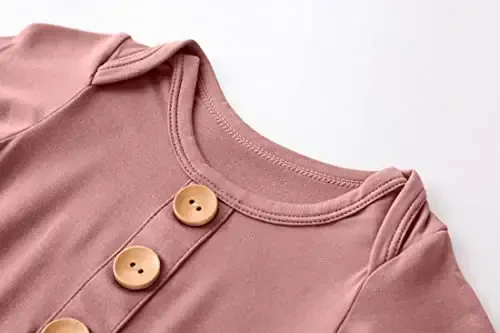 Новорожденные мальчики девочки узелковое платье шляпа комплект мягкий бамбук вискоза младенец спальный мешок детская ночная рубашка с варежками - 3