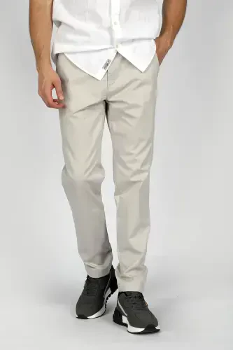 Новые хлопчатобумажные брюки Chino 2 для мужчин - Серый - 4