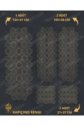 Новый роскошный набор для гостиной, кофейный столик, скатерть, французский гипюр, приданое, капучино, 5 предметов - 7