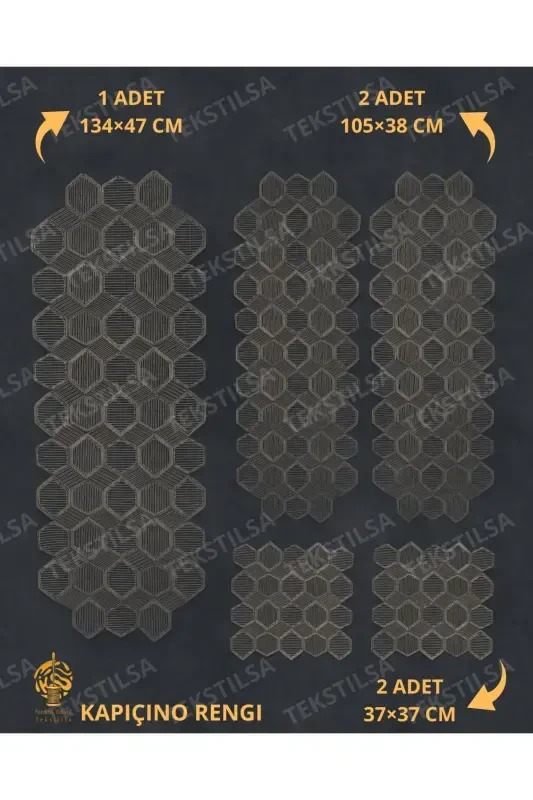 Новый роскошный набор для гостиной, кофейный столик, скатерть, французский гипюр, приданое, капучино, 5 предметов - 7