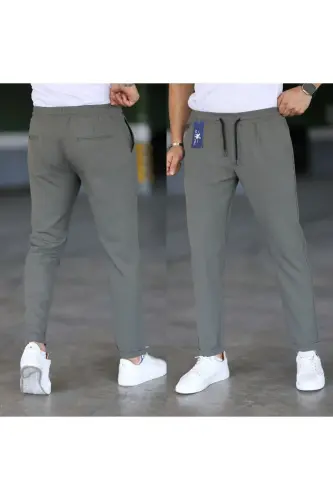 НОВЫЙ СЕЗОН ДВОЙНЫЕ БРЮКИ JOGGER - СОСНОВО-ЗЕЛЕНЫЙ 
