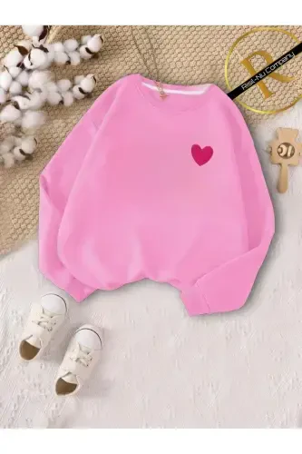 Новый сезон, трехниточный футер с начесом, оверсайз пудровый свитшот для детей и женщин, коллекция 