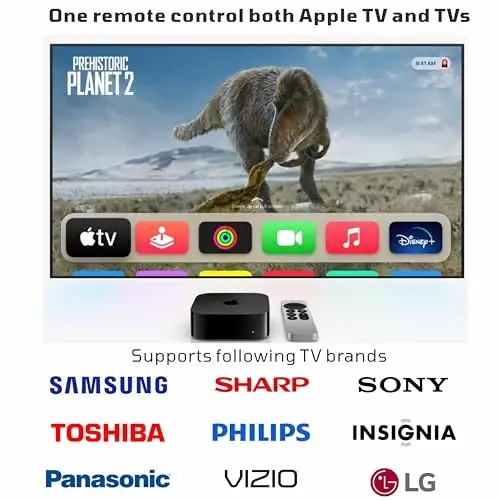 Новый универсальный пульт дистанционного управления для всех Apple TV Remote, замена совместима с Apple TV 4K/ Gen 1 2 3 4/ HD A2169 A1842 A1625 A1427 A1469 A1378 A1218 с функцией управления телевизором - 3