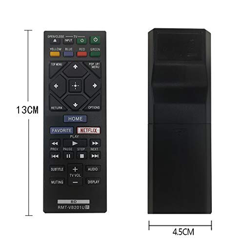 New Replacement Sony Blu-Ray Remote Control RMT-VB201U for Sony BD Disc DVD 4K 3D Player Remote Control Universal BDP-S3500 BDP-S3700 BDP-170S BDP-S17 - 3