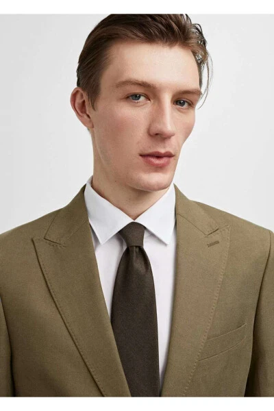 Nozik paxta-zig‘ir matodan tikilgan tor blazer - 5