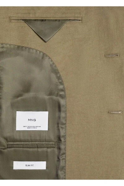 Nozik paxta-zig‘ir matodan tikilgan tor blazer - 7