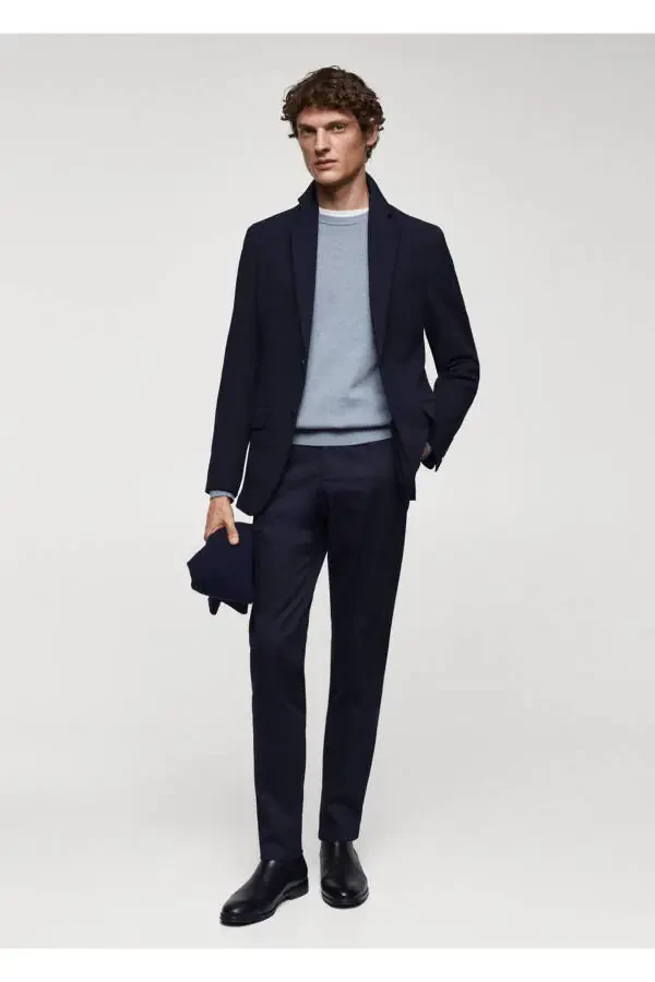 Nozik tuzilishli paxta blazer ko'ylagi - 2