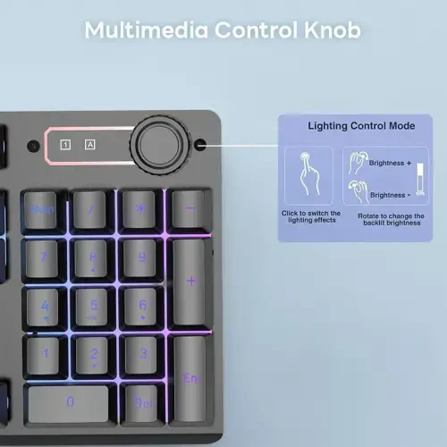 NPET S21PRO Беспроводная игровая клавиатура и мышь, светодиодная подсветка, аккумулятор 3500 мАч, механическая клавиатура с защитой от фантомных нажатий + мышь 7D 3200 DPI для ПК-геймеров (USB-приемник находится под мышью) - 4