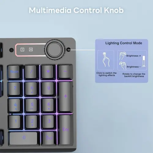 NPET S21PRO Wireless Gaming Keyboard and Mouse Combo, LED Backlit Rechargeable 3500mAh Battery, Mechanical Feel Anti-ghosting Keyboard + 7D 3200DPI Mice for PC Gamer（USB Receiver is Under The Mouse） - 4