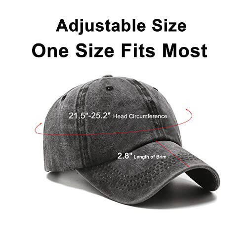 NPJY Baseball Cap Golf Dad Hat Adjustable Original Classic Low Profile Cotton Hat Unconstructed Plain Cap Men Women - 2