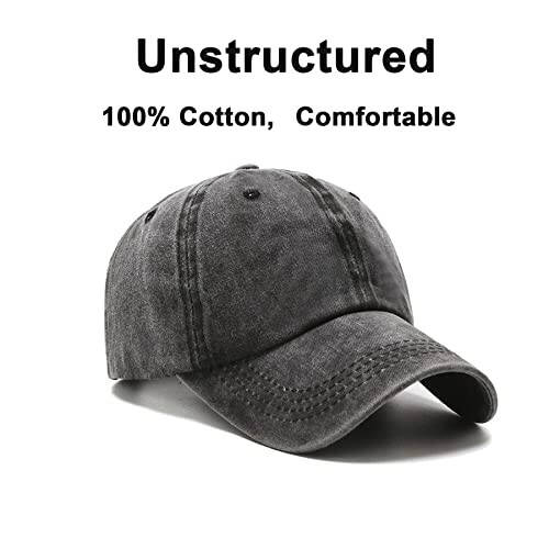 NPJY Baseball Cap Golf Dad Hat Adjustable Original Classic Low Profile Cotton Hat Unconstructed Plain Cap Men Women - 3