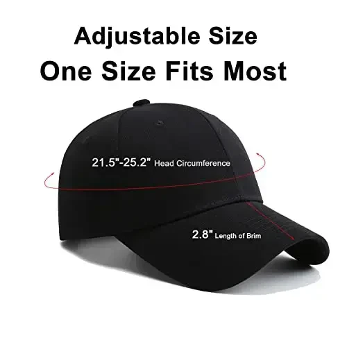 NPJY Baseball Cap Golf Dad Hat Adjustable Original Classic Low Profile Cotton Hat Unconstructed Plain Cap Men Women - 4