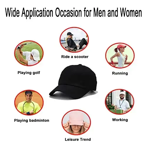 NPJY Baseball Cap Golf Dad Hat Sozlanadigan Original Klassik Past Profil Paxta Qalpog'i Tuzilmagan Oddiy Qalpog'i Erkaklar Ayollar - 5