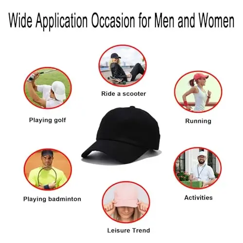 NPJY Baseball Cap Golf Dad Hat Adjustable Original Classic Low Profile Cotton Hat Unconstructed Plain Cap Men Women - NPJY (1)