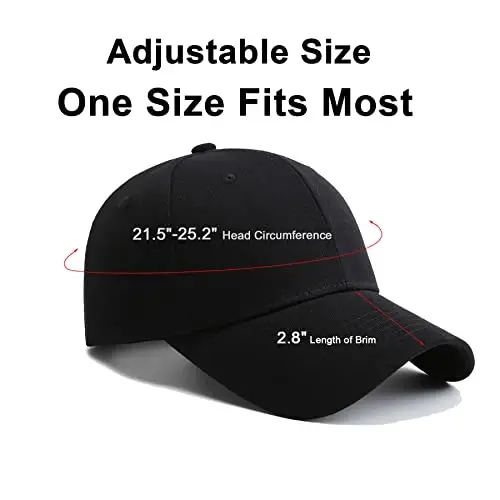 NPJY Baseball Cap Golf Dad Hat Adjustable Original Classic Low Profile Cotton Hat Unconstructed Plain Cap Men Women - 3