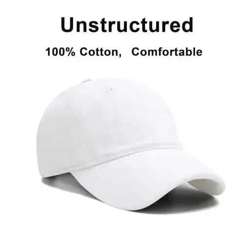 NPJY Baseball Cap Golf Dad Hat Adjustable Original Classic Low Profile Cotton Hat Unconstructed Plain Cap Men Women - 3