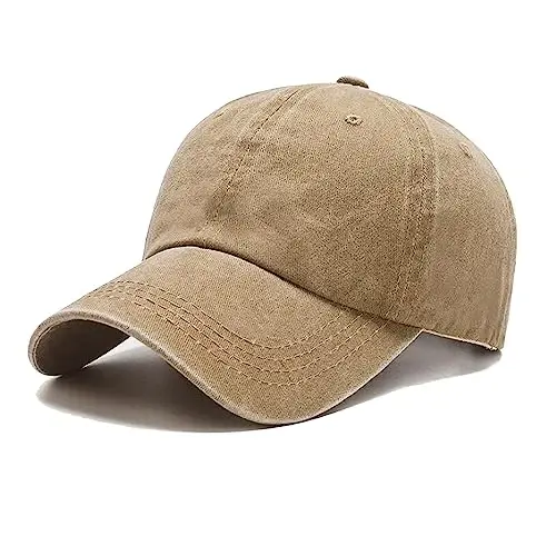 NPJY Baseball Cap Golf Dad Hat Adjustable Original Classic Low Profile Cotton Hat Unconstructed Plain Cap Men Women - 1