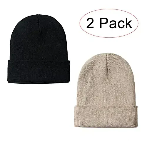 NPJY Unisex Beanie for Men and Women Knit Hat Winter Beanies - 2