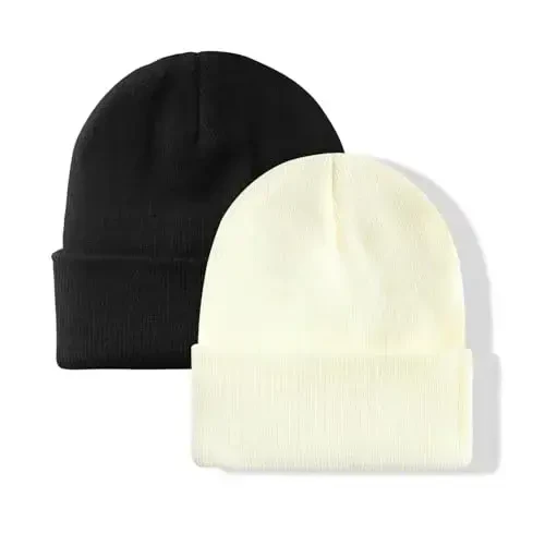 NPJY Unisex Beanie for Men and Women Knit Hat Winter Beanies - 1