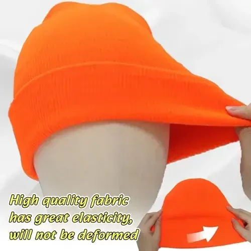 NPQQUAN 3 Packs Erkaklar va ayollar uchun unisex shapkalar Qishki trikotaj shapkalar - 3