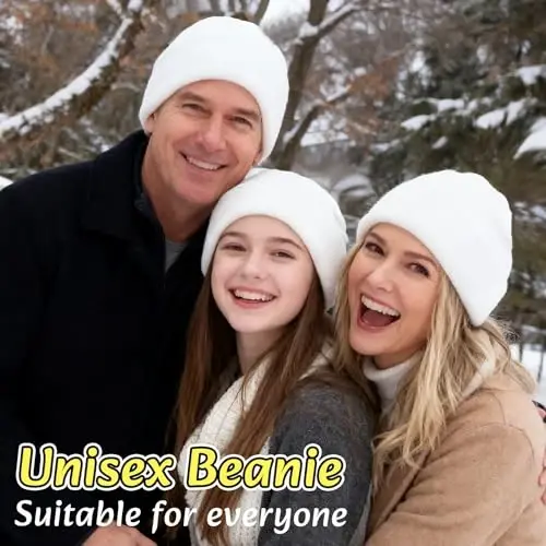 NPQQUAN 3 Packs Unisex Beanie Hats for Men Women Winter Knit Beanies - 2